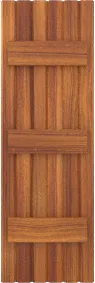 Board &  Batten  Provence  Teak  Shutters